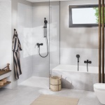 ΜΠΑΤΑΡΙΑ ΝΤΟΥΖΙΕΡΑΣ CUBEO 1018242430 BLACK MAT GROHE