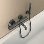 ΜΠΑΤΑΡΙΑ ΛΟΥΤΡΟΥ JOY ΚΟΜΠΛΕ MAGNΕTIC GREY PVD IDEAL