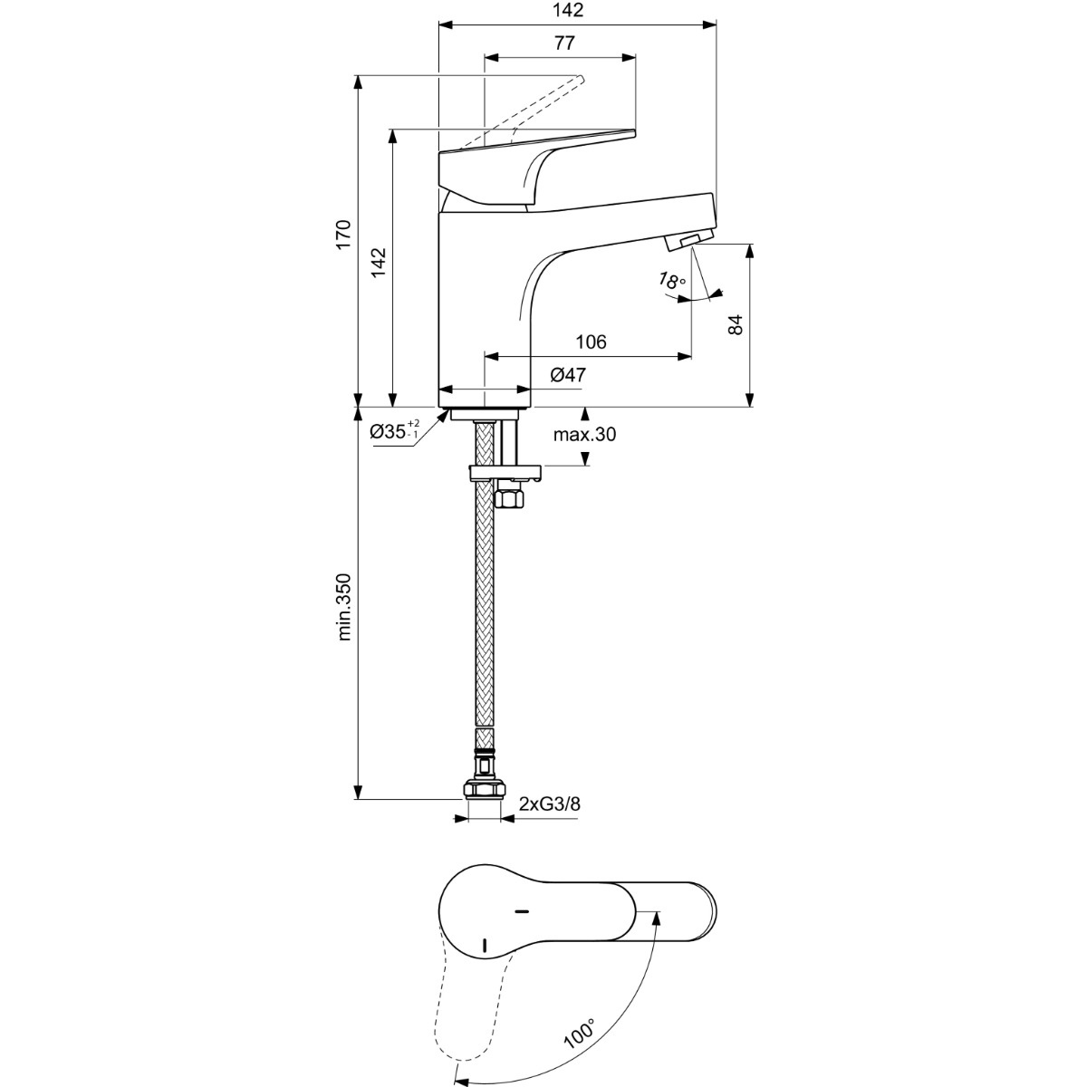 ΜΠΑΤΑΡΙΑ ΝΙΠΤΗΡΟΣ CERABASE ΧΡΩΜΕ IDEAL - Image 2