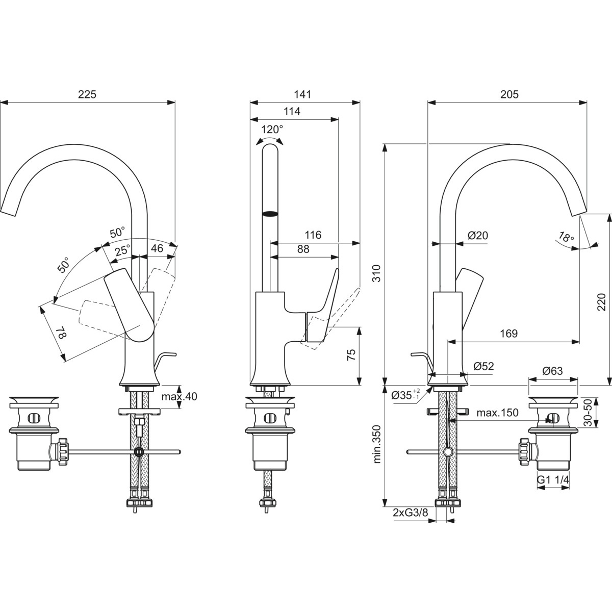 ΜΠΑΤΑΡΙΑ ΝΙΠΤΗΡΟΣ LDV ΧΡΩΜΕ ΨΗΛΗ IDEAL - Image 2