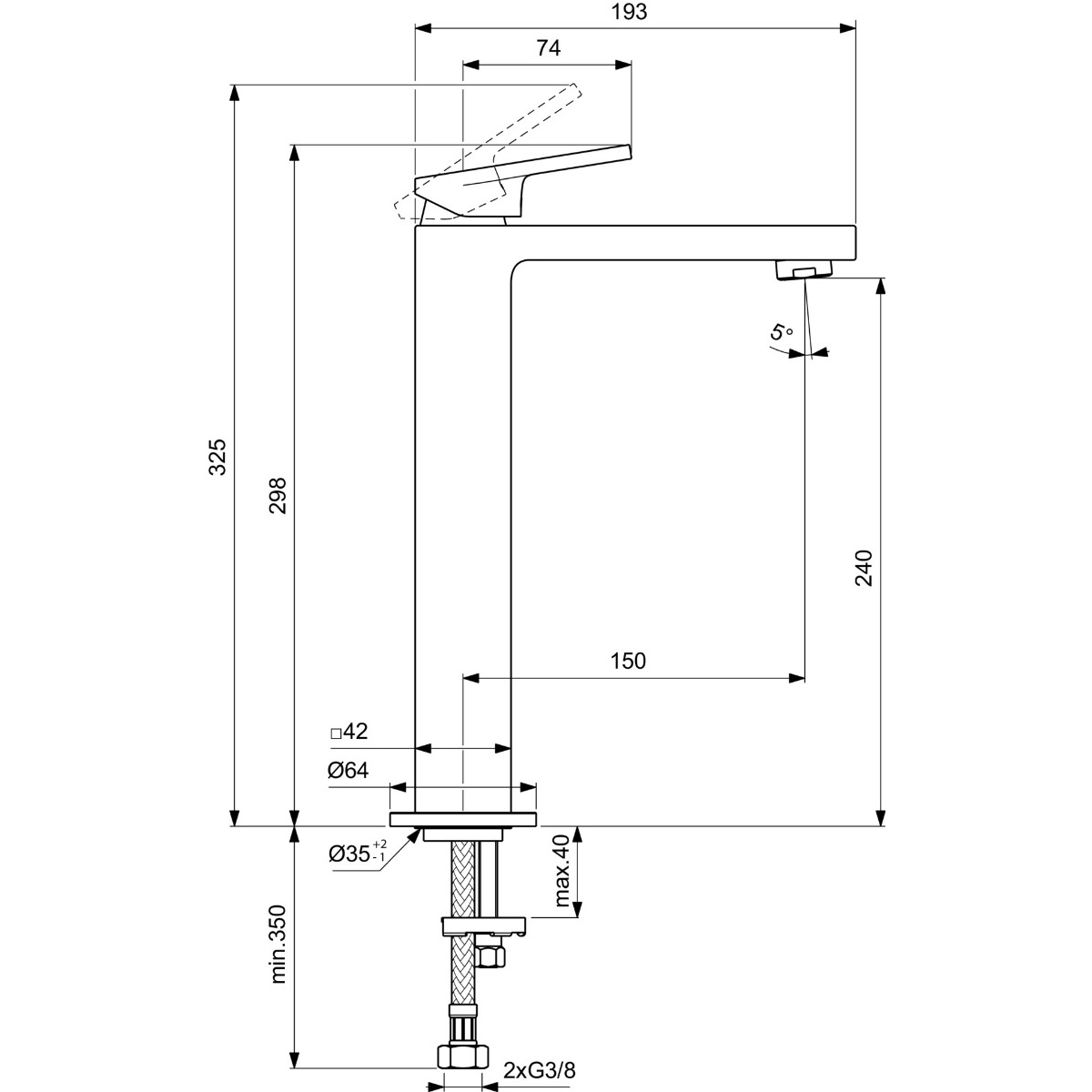 ΜΠΑΤΑΡΙΑ ΝΙΠΤΗΡΟΣ EXTRA ΨΗΛΗ SILVER STORM PVD IDEAL - Image 2