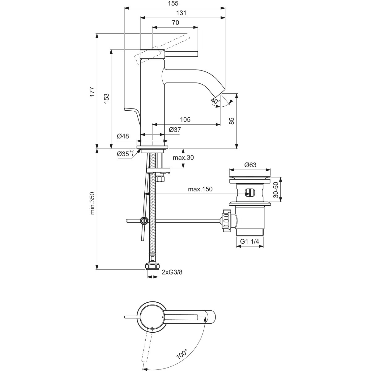 ΜΠΑΤΑΡΙΑ ΝΙΠΤΗΡΟΣ CERALINE NUOVO ΧΡΩΜΕ IDEAL - Image 2
