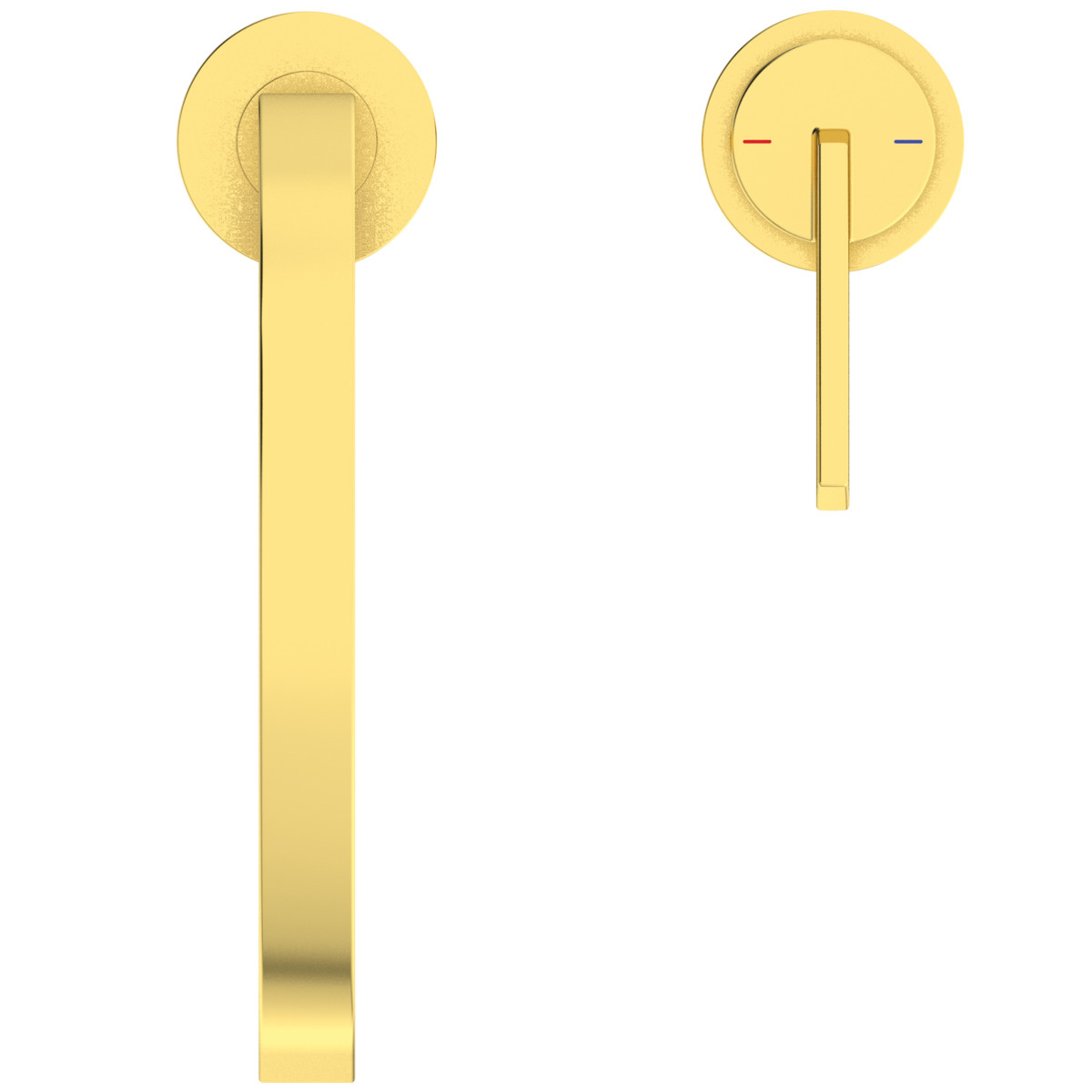 ΜΠΑΤΑΡΙΑ ΝΕΡΟΧΥΤΗ GUSTO BRUSHED GOLD PVD IDEAL - Image 3