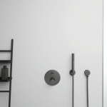 ΠΑΡΟΧΗ ΥΔΡΟΛΗΨΙΑΣ IDEALRAIN ΣΤΡΟΓΓΥΛΗ MAGNETIC GREY PVD IDEAL