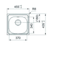 ΝΕΡΟΧΥΤΗΣ ΑΝΟΞΕΙΔΩΤΟΣ SPARK SKN 610-37 45,5x43,5cm ΛΕΙΟΣ FRANKE - Image 2