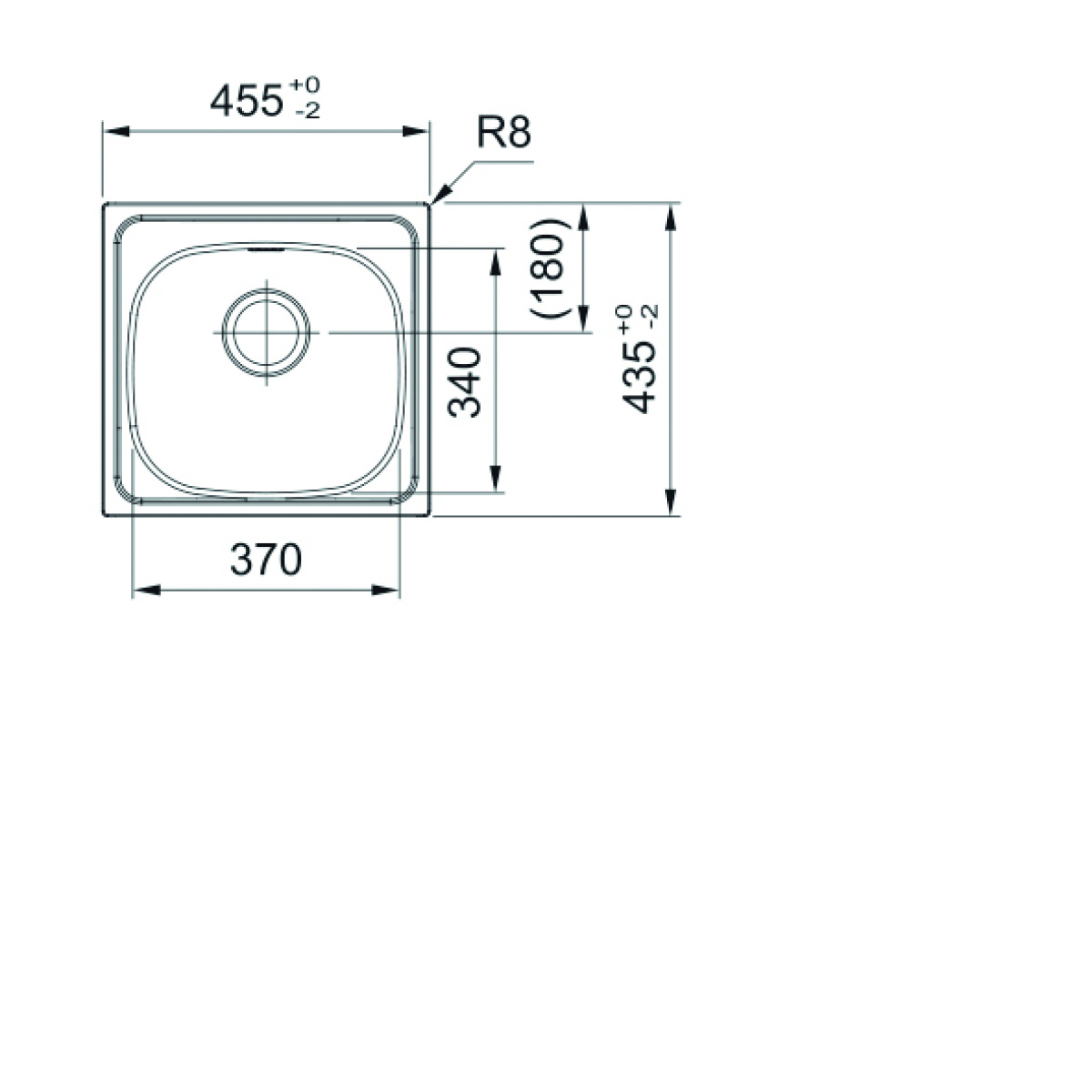 ΝΕΡΟΧΥΤΗΣ ΑΝΟΞΕΙΔΩΤΟΣ SPARK SKL 610-37 45,5x43,5cm ΣΑΓΡΕ FRANKE - Image 2