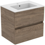 ΒΑΣΗ ΕΠΙΠΛΟΥ ΜΠΑΝΙΟΥ EUROVIT 60cm ΚΡΕΜΑΣΤΗ ΚΑΦΕ FLINT HICKORY IDEAL - Image 4