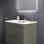 ΒΑΣΗ ΕΠΙΠΛΟΥ ΜΠΑΝΙΟΥ I.LIFE B 80 QUARTZ GREY ΜΑΤ IDEAL - Image 4