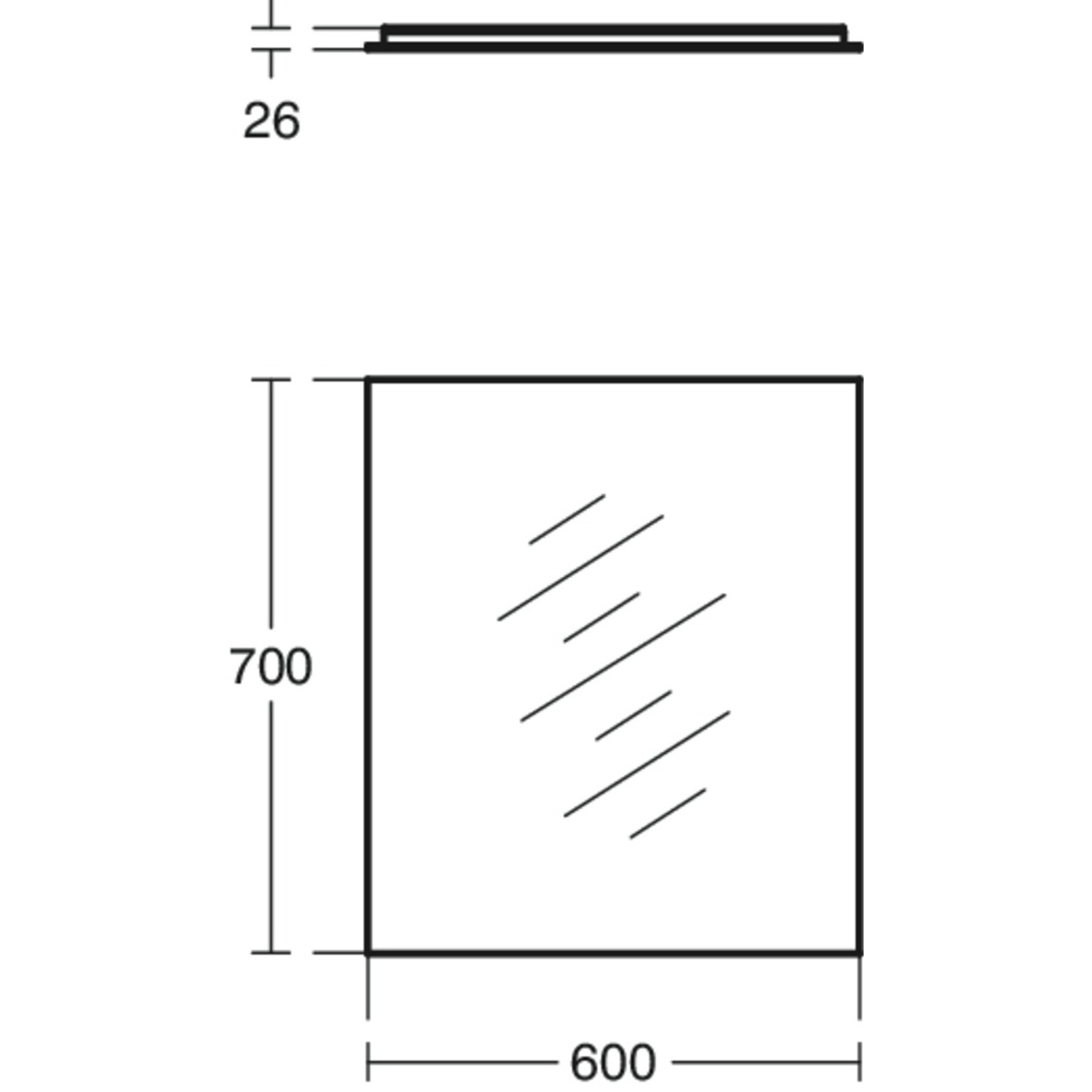 ΚΑΘΡΕΠΤΗΣ MIRROR & LIGHT ΜΕ ΠΛΑΙΣΙΟ 60x70cm LED IDEAL - Image 2