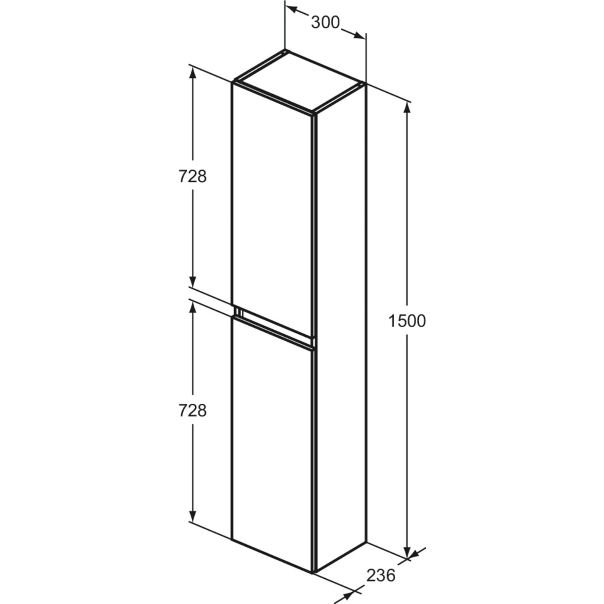 ΝΤΟΥΛΑΠΑ EUROVIT 30x23,6x150cm ΚΑΦΕ FLINT HICKORY IDEAL - Image 2