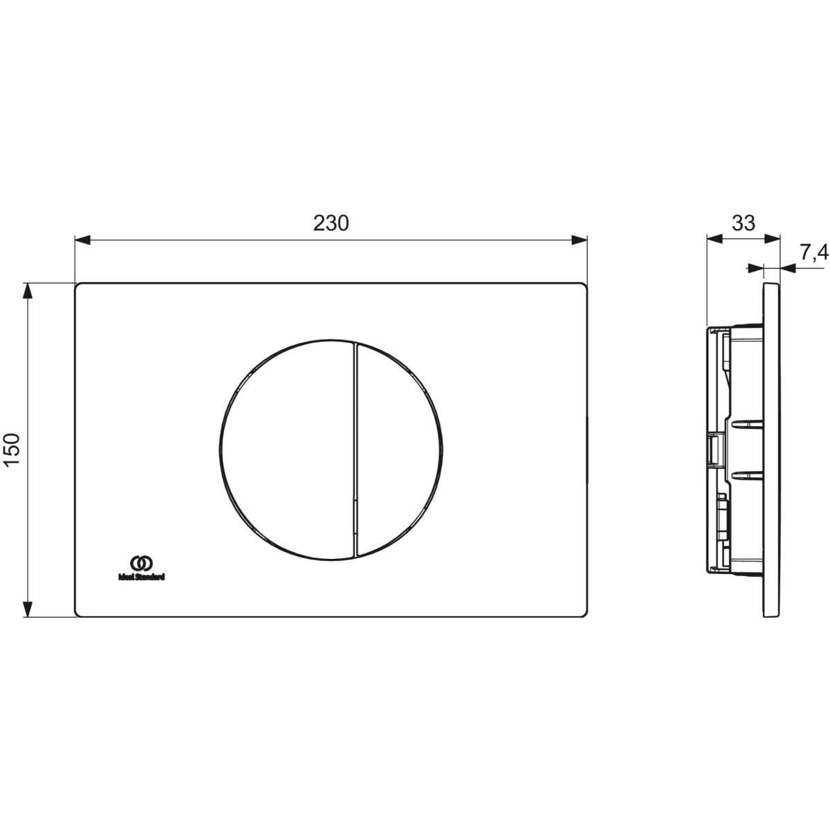 ΠΛΑΚΕΤΑ OLEAS M5 R0503JG ΧΡΩΜΕ ΜΑΤ IDEAL - Image 2