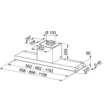 ΑΠΟΡΡΟΦΗΤΗΡΑΣ ΚΑΜΙΝΙ STYLE PRO FSTRO 608 60cm INOX FRANKE - Image 2