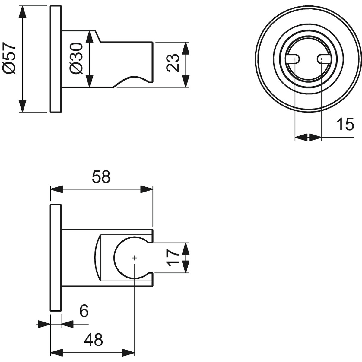 ΣΤΗΡΙΓΜΑ ΝΤΟΥΖ IDEALRAIN ΣΤΡΟΓΓΥΛΟ SILVER IDEAL - Image 2