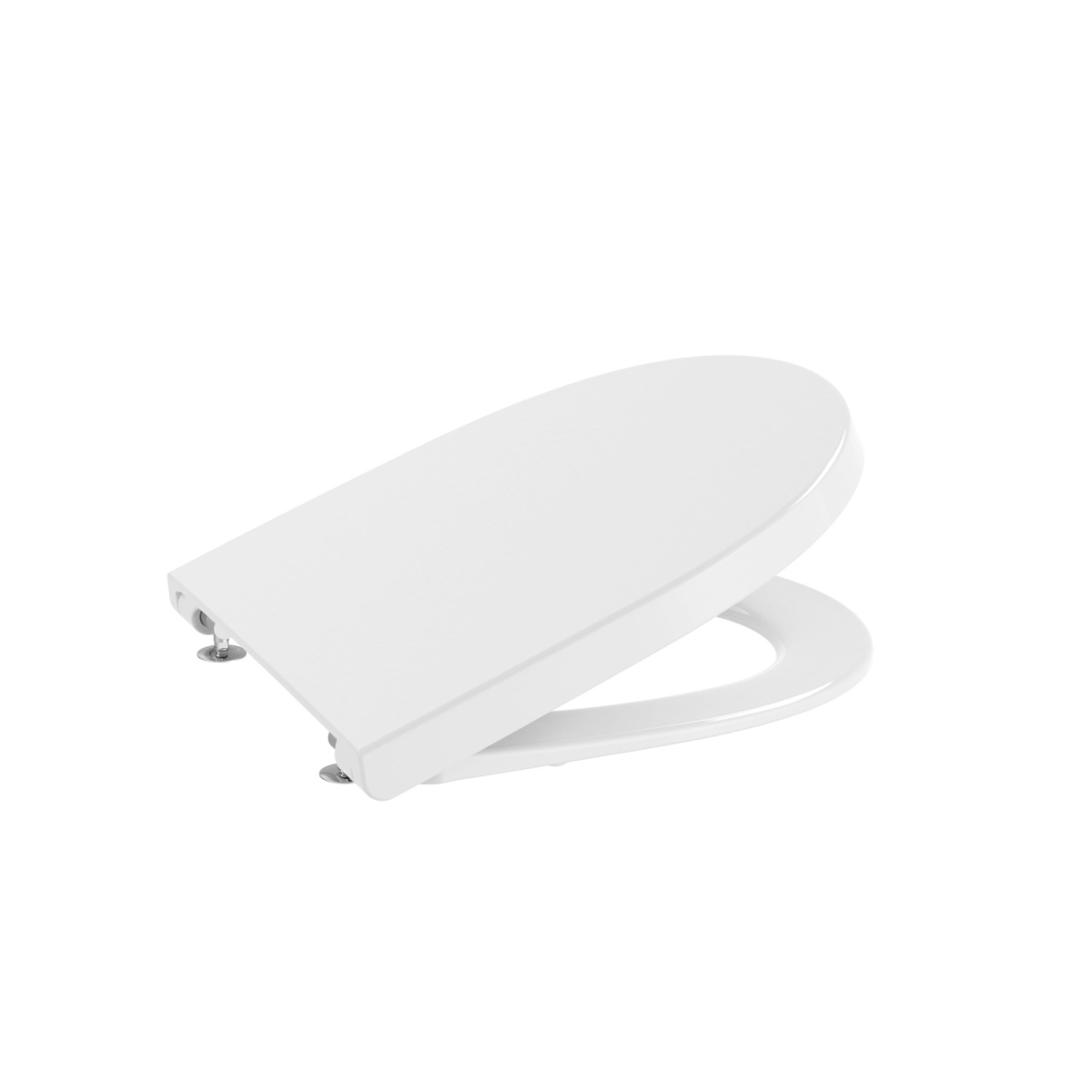 ΣΕΤ ΚΡΕΜΑΣΤΗΣ ΛΕΚΑΝΗΣ MERIDIAN COMPACT ROUND RIMLESS ΜΕ ΚΑΛΥΜΜΑ SOFT CLOSE ΛΕΥΚΟ ROCA - Image 3