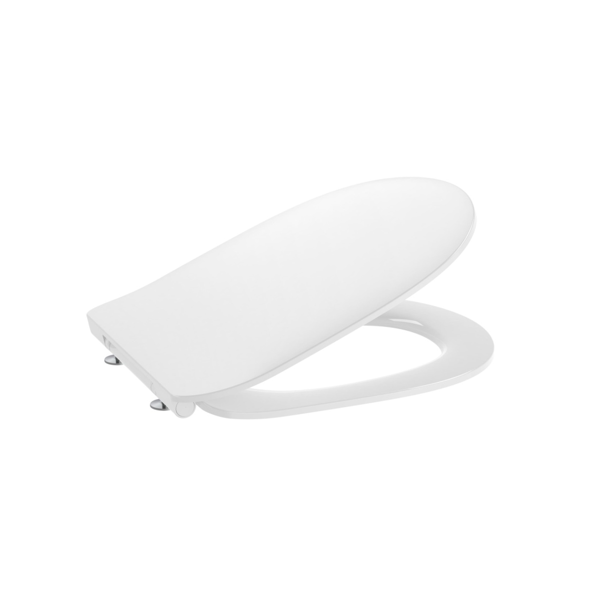 ΣΕΤ ΛΕΚΑΝΗΣ ΚΡΕΜΑΣΤΗΣ DEBBA ROUND RIMLESS ΜΕ ΚΑΠΑΚΙ SOFT CLOSE ΛΕΥΚΟ ROCA - Image 2