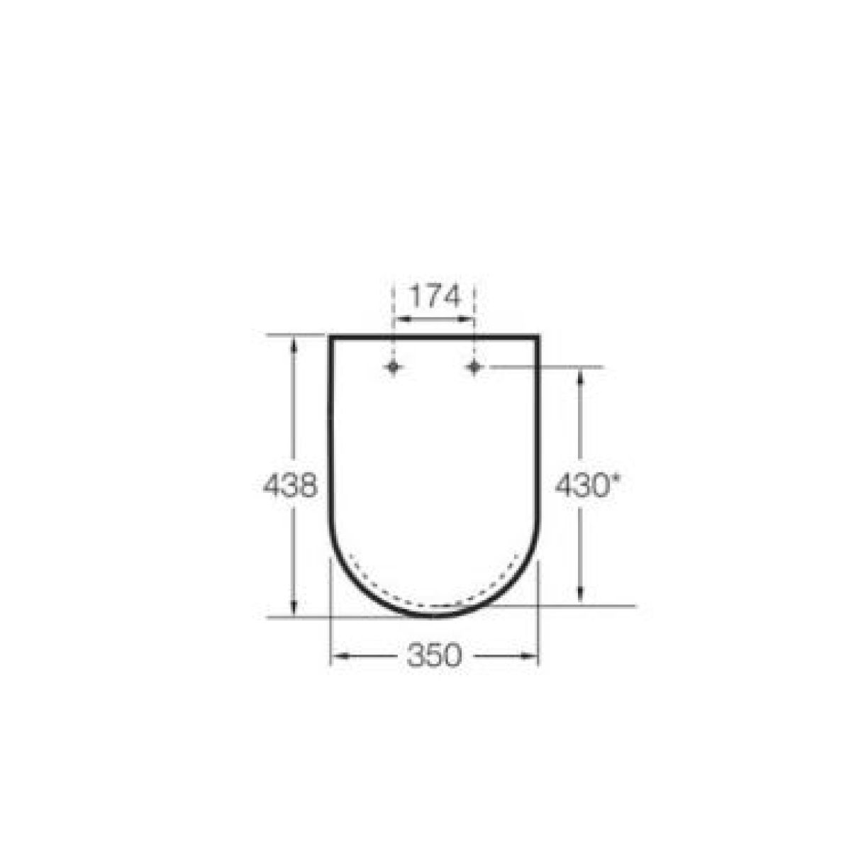 ΚΑΠΑΚΙ ΛΕΚΑΝΗΣ DEBBA ROUND SLIM SOFT CLOSE ΛΕΥΚΟ ROCA - Image 2