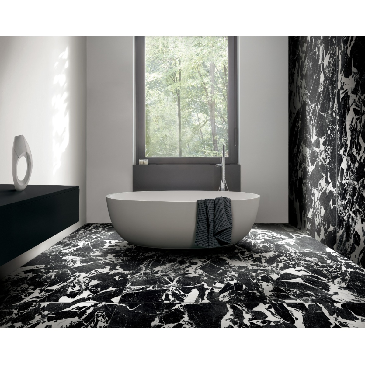 ΠΛΑΚΑΚΙ ΓΡΑΝΙΤΗΣ ΓΟΥΑΙΤ B&W 6mm 160x320 ΜΑΤ RECTIFIED ΠΡΩΤΗΣ ΠΟΙΟΤΗΤΑΣ - Image 3