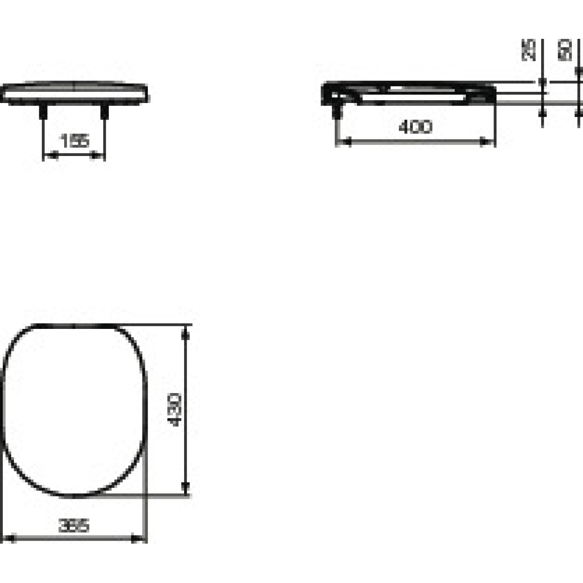 ΣΕΤ ΛΕΚΑΝΗΣ ΚΡΕΜΑΣΤΗΣ CONNECT AQUABLADE ΜΕ ΚΑΠΑΚΙ SOFT CLOSE ΛΕΥΚΟ IDEAL - Image 3