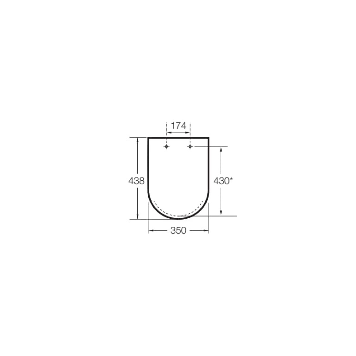 ΚΑΠΑΚΙ ΛΕΚΑΝΗΣ DEBBA SQUARE SOFT CLOSE SLIM ΛΕΥΚΟ ROCA - Image 2