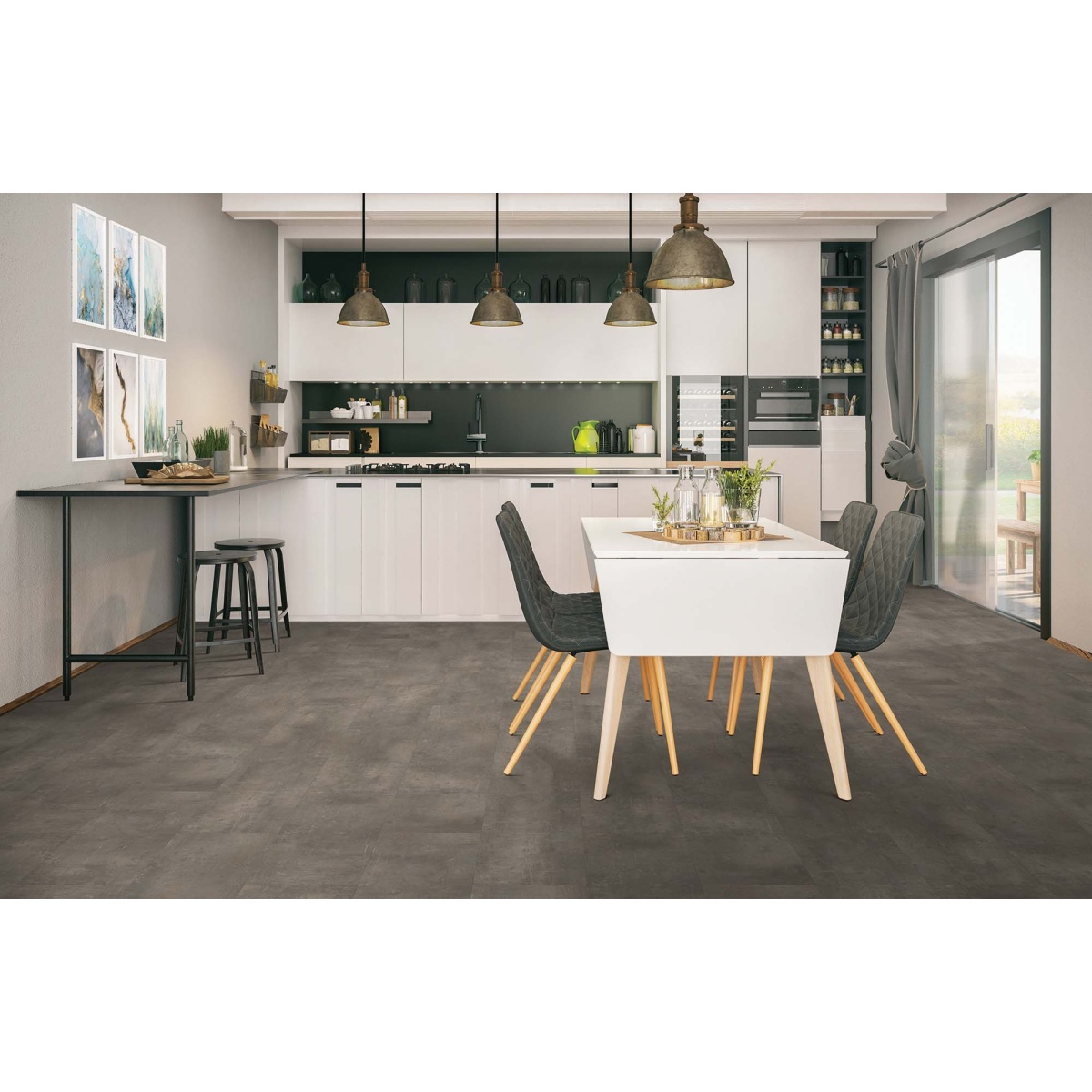 GLUEDOWN 55 LVT ΒΙΝΥΛΙΚΟ ΠΛΑΚΑΚΙ 2.3mm 679M ZINCSTEEL ΣΤΟΚ Π.Χ. NewPlan - Image 2