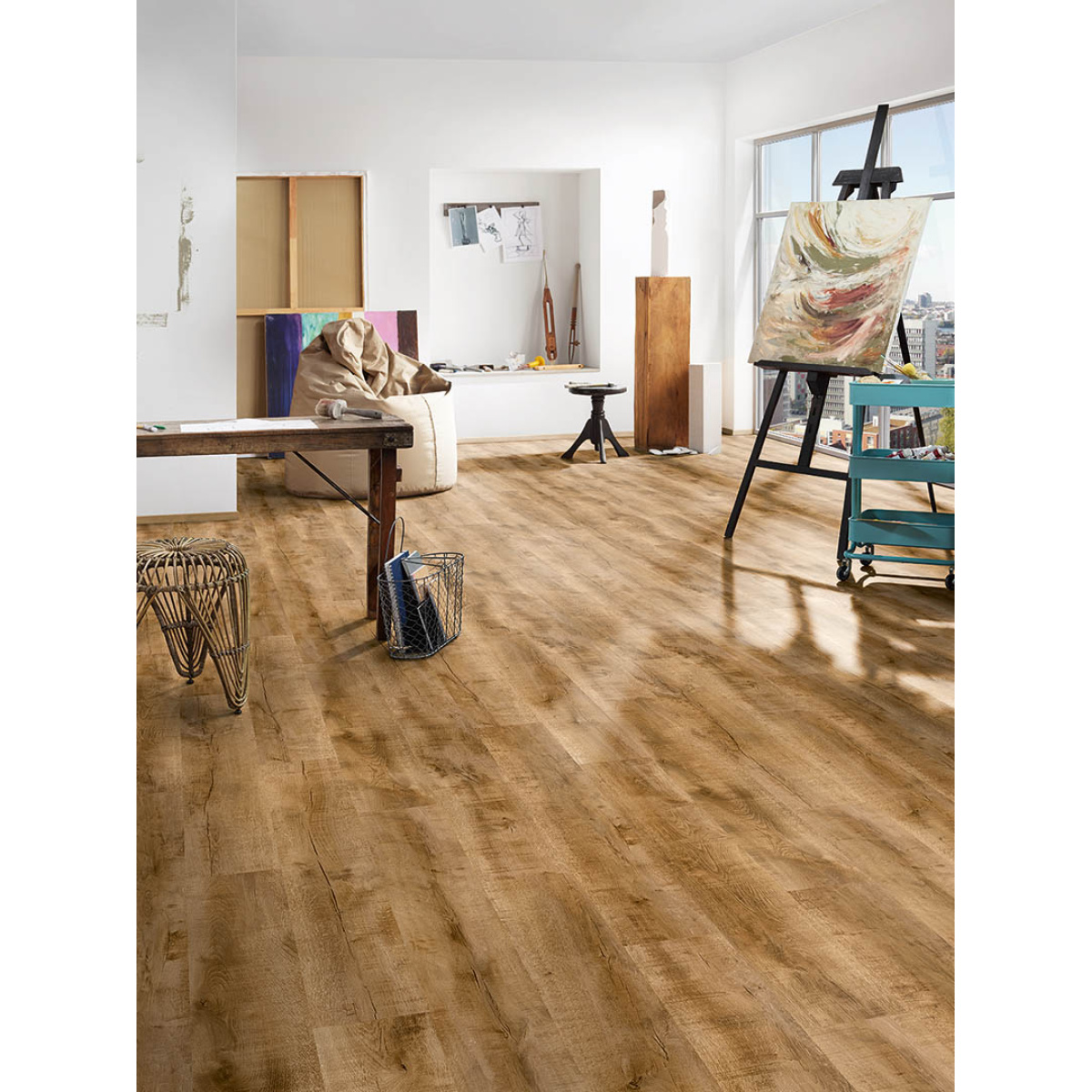 ΔΑΠΕΔΟ LAMINATE CASTELLO 8mm K462 GOLD VOLCANO OAK NewPlan - Image 2