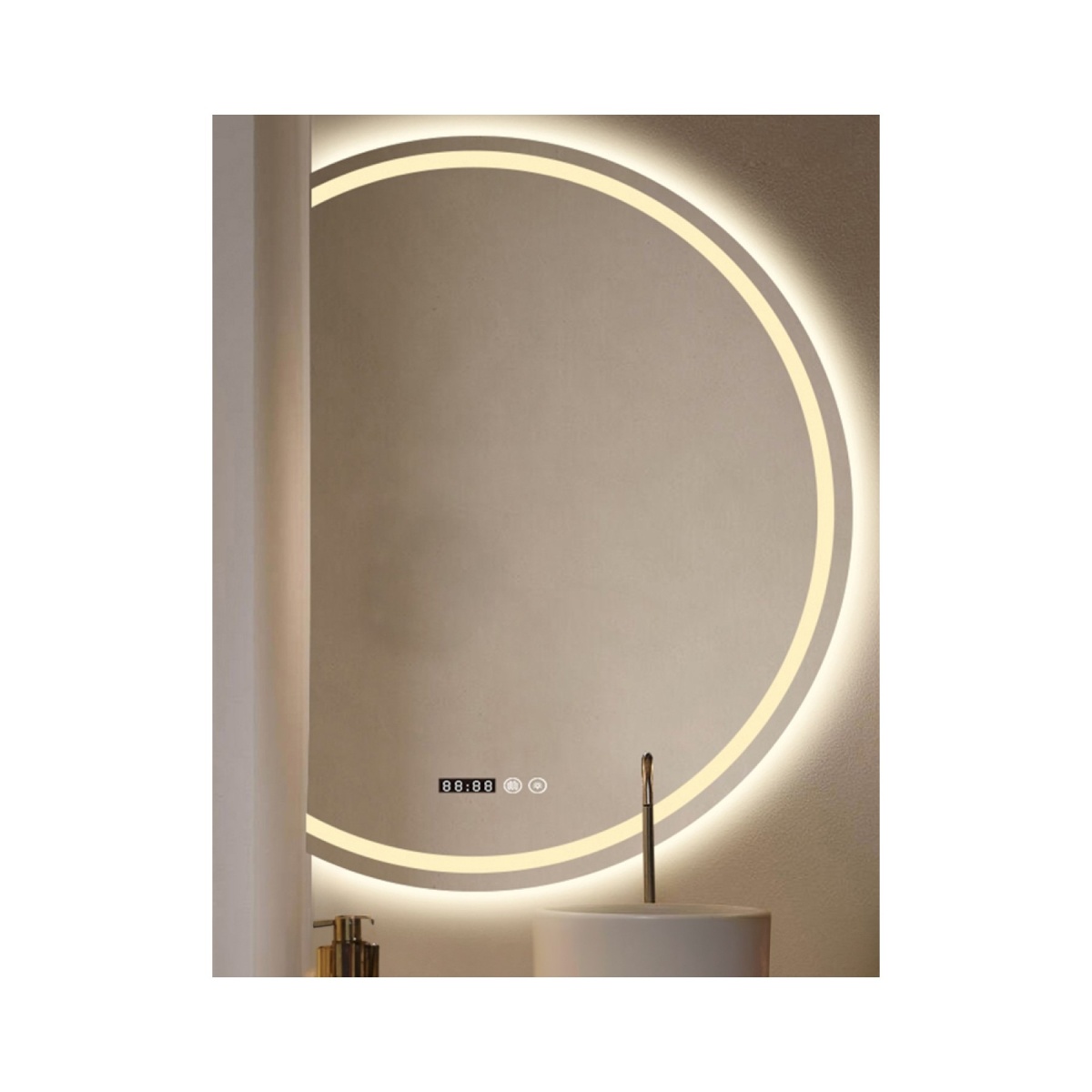ΚΑΘΡΕΦΤΗΣ LED D-SHAPE 65x90 [GLAZZY] - Image 2