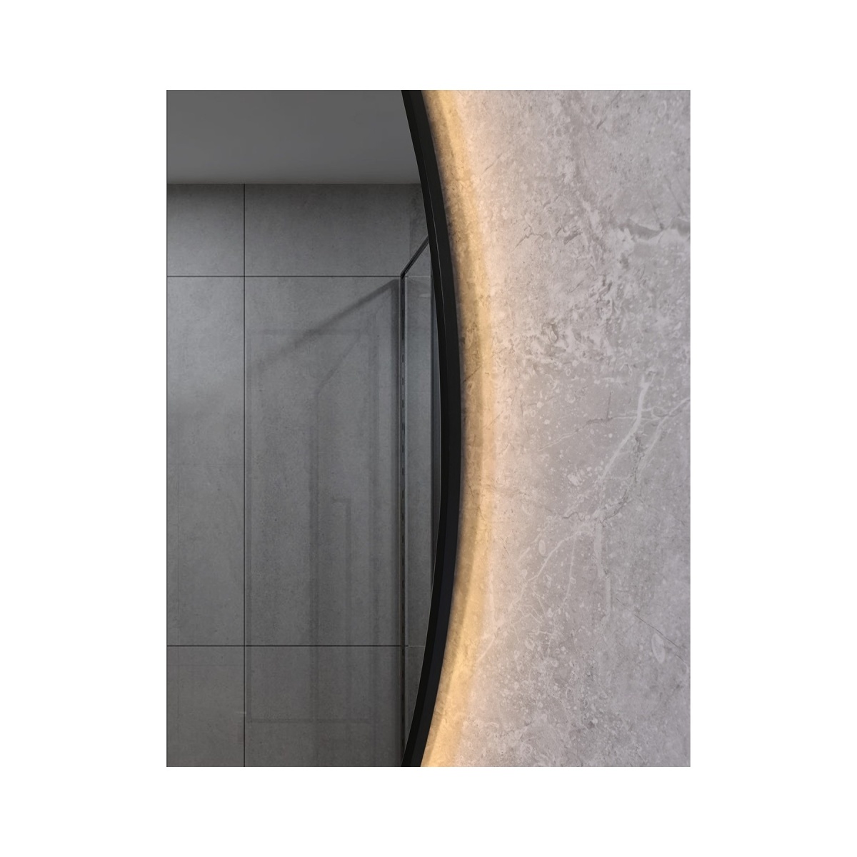 ΚΑΘΡΕΦΤΗΣ LED ΜΕ ΚΟΡΝΙΖΑ ΑΛΟΥΜ. 8MM 90Φ [RODEZ] - Image 2