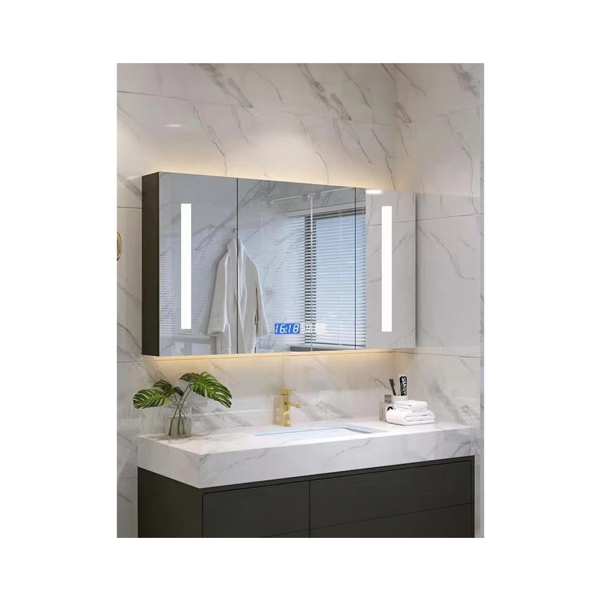 ΚΑΘΡΕΦΤΗΣ ΝΤΟΥΛΑΠΙ ΜΕ LED 65x65 [ZERKAL] - Image 2