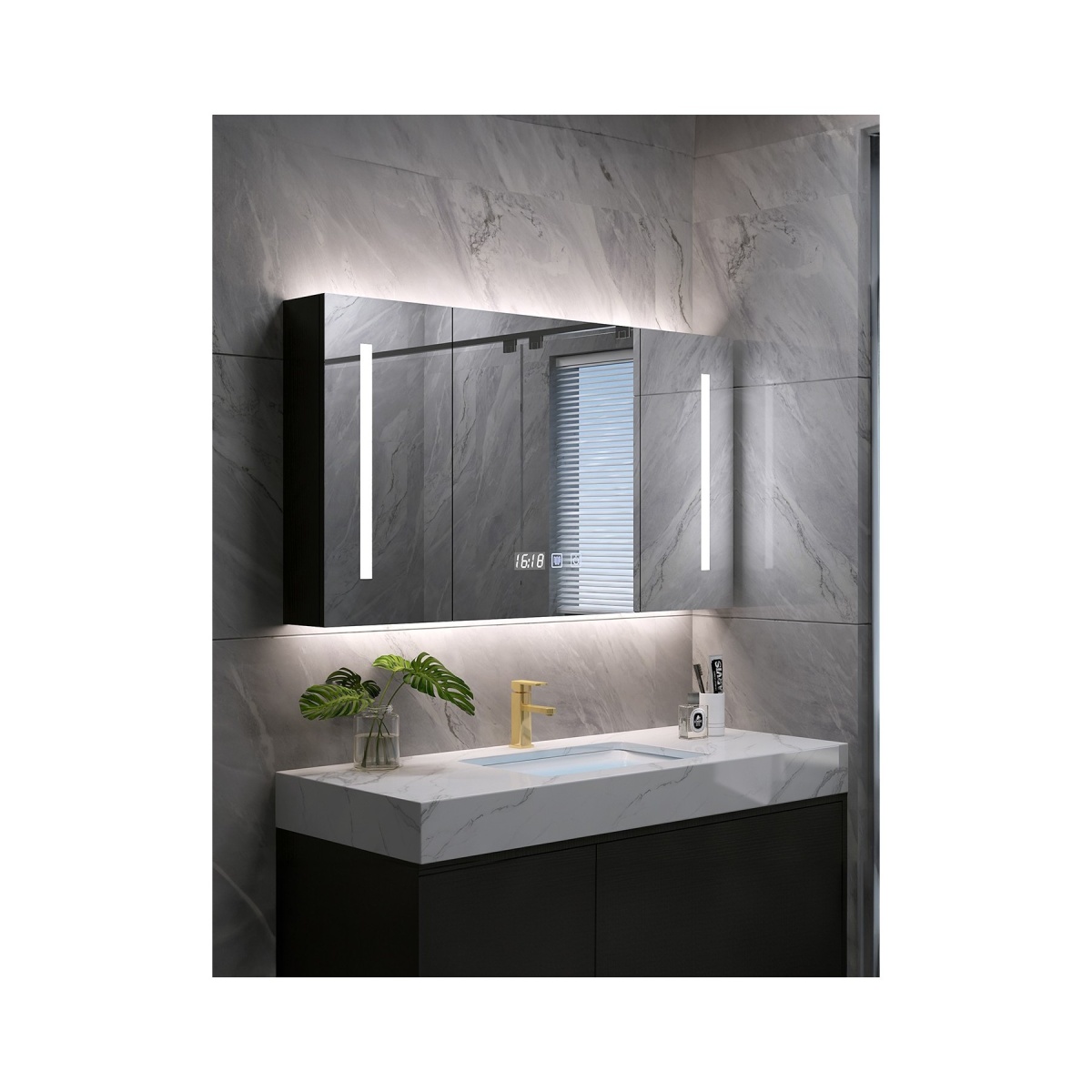 ΚΑΘΡΕΦΤΗΣ ΝΤΟΥΛΑΠΙ ΜΕ LED 65x65 [ZERKAL] - Image 3