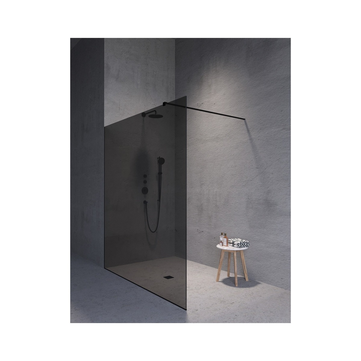 ΣΤΑΘΕΡΗ ΚΑΜΠΙΝΑ ΝΤΟΥΖΙΕΡΑΣ-WALK IN [EXTATIC-01] 80x70x200cm - Image 3