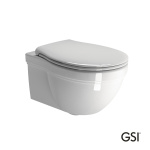 Λεκάνη Κρεμαστή CLASSIC/55 με κάλυμμα Soft Close MS87C White, GSI White - Image 2