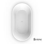 Μπανιέρα Solid Surface Ελεύθερης Τοποθέτησης CUSCO Freestanding 165x85, Sirene White Matt - Image 2