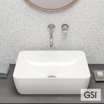 Νιπτήρας Πορσελάνης Sand 50x38 GSI White - Image 3