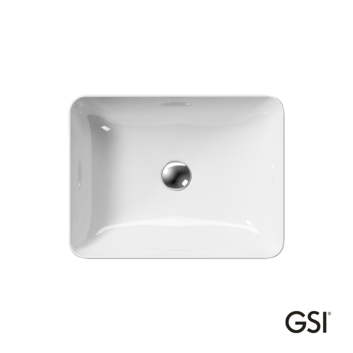 Νιπτήρας Πορσελάνης Sand 50x38 GSI White - Image 2