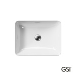 Νιπτήρας Πορσελάνης Sand 50x38 GSI White - Image 2