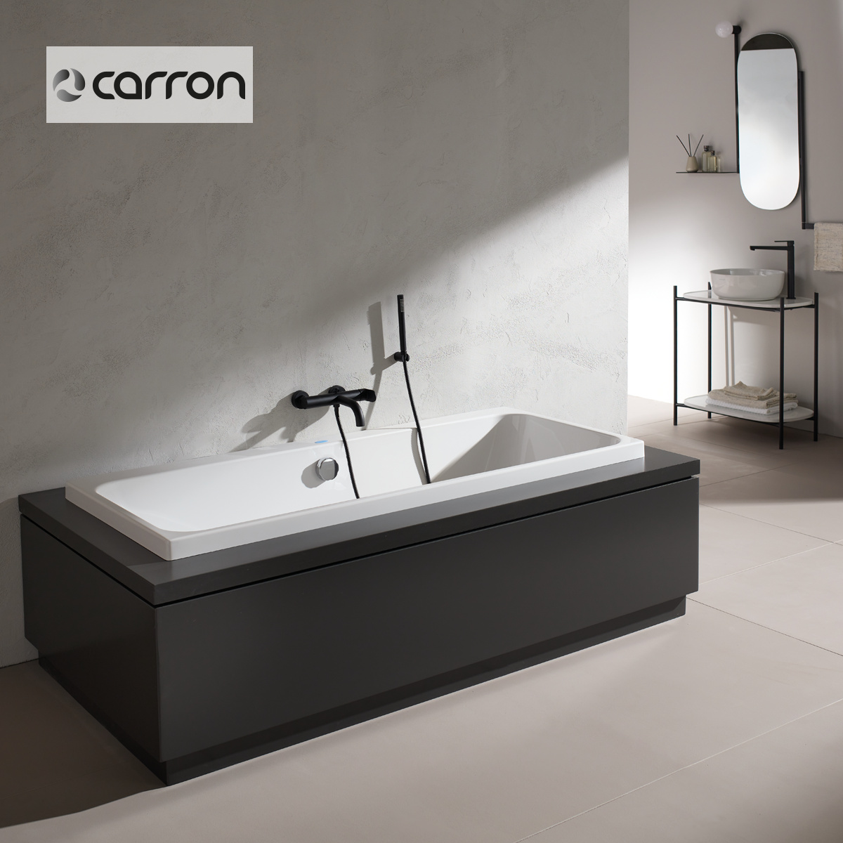 Μπανιέρα Ακρυλική Caronite PROFILE DUO 1700x750, Carron Bath White - Image 2
