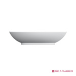 Νιπτήρας Πορσελάνης Neck 63x45 Scarabeo White - Image 3