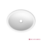 Νιπτήρας Πορσελάνης Planet 48x39 Scarabeo White - Image 2
