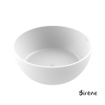 Μπανιέρα Solid Surface Ελεύθερης Τοποθέτησης CUSCO Freestanding Φ153, Sirene White Matt - Image 2