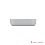 Νιπτήρας Πορσελάνης Glam56/R 56x38 (1 οπή) Scarabeo White - Image 3