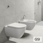 Λεκάνη Κρεμαστή Pura/55 Swirlflush με κάλυμμα Slim Soft Close MS99C, GSI White - Image 2