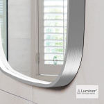 Καθρέπτης Μπάνιου FIZ 60x80 Luminor Inox Brushed - Image 2