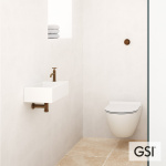 Λεκάνη Κρεμαστή Pura/50 Swirlflush με κάλυμμα MS86SC Super Slim Soft Close, White Matt - Image 2
