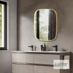 Καθρέπτης Μπάνιου FIZ 60x80 Luminor Gold Brushed