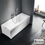 Μπανιέρα Ακρυλική CLARISSA 120x70, Sirene White - Image 2