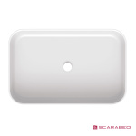 Νιπτήρας Πορσελάνης Mizu 70x45 Scarabeo White - Image 2