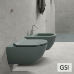 Λεκάνη Κρεμαστή Pura/50 Swirlflush με κάλυμμα MS86SC Super Slim Soft Close, GSI Agave - Image 2