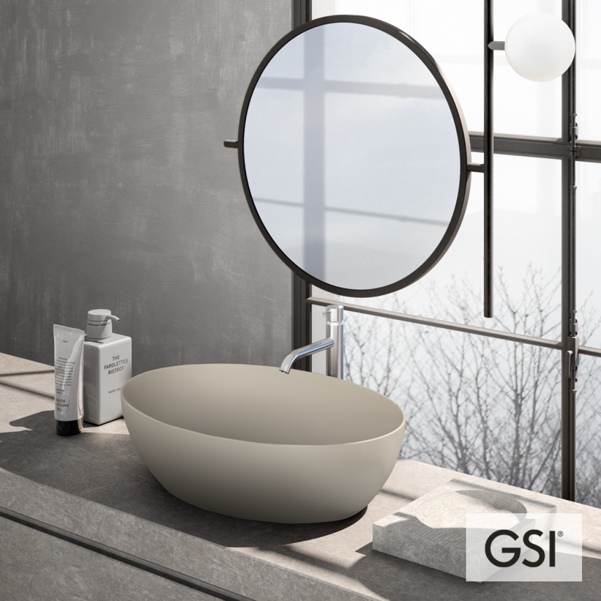 Νιπτήρας Πορσελάνης Pura 60x42 GSI Creta - Image 2
