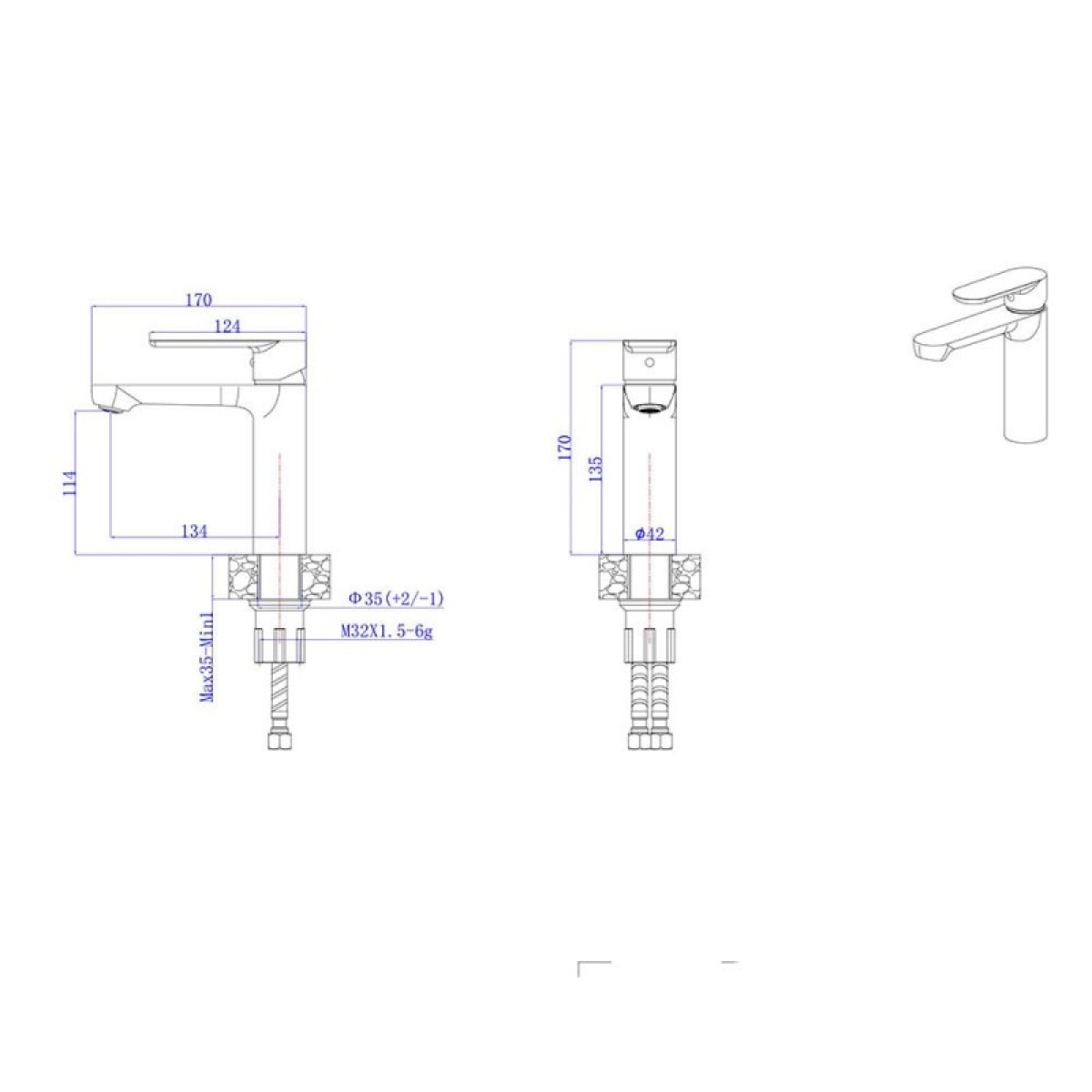 Μπαταρία κουζίνας Trento ICF 111320 BRUSH GOLD - Image 3