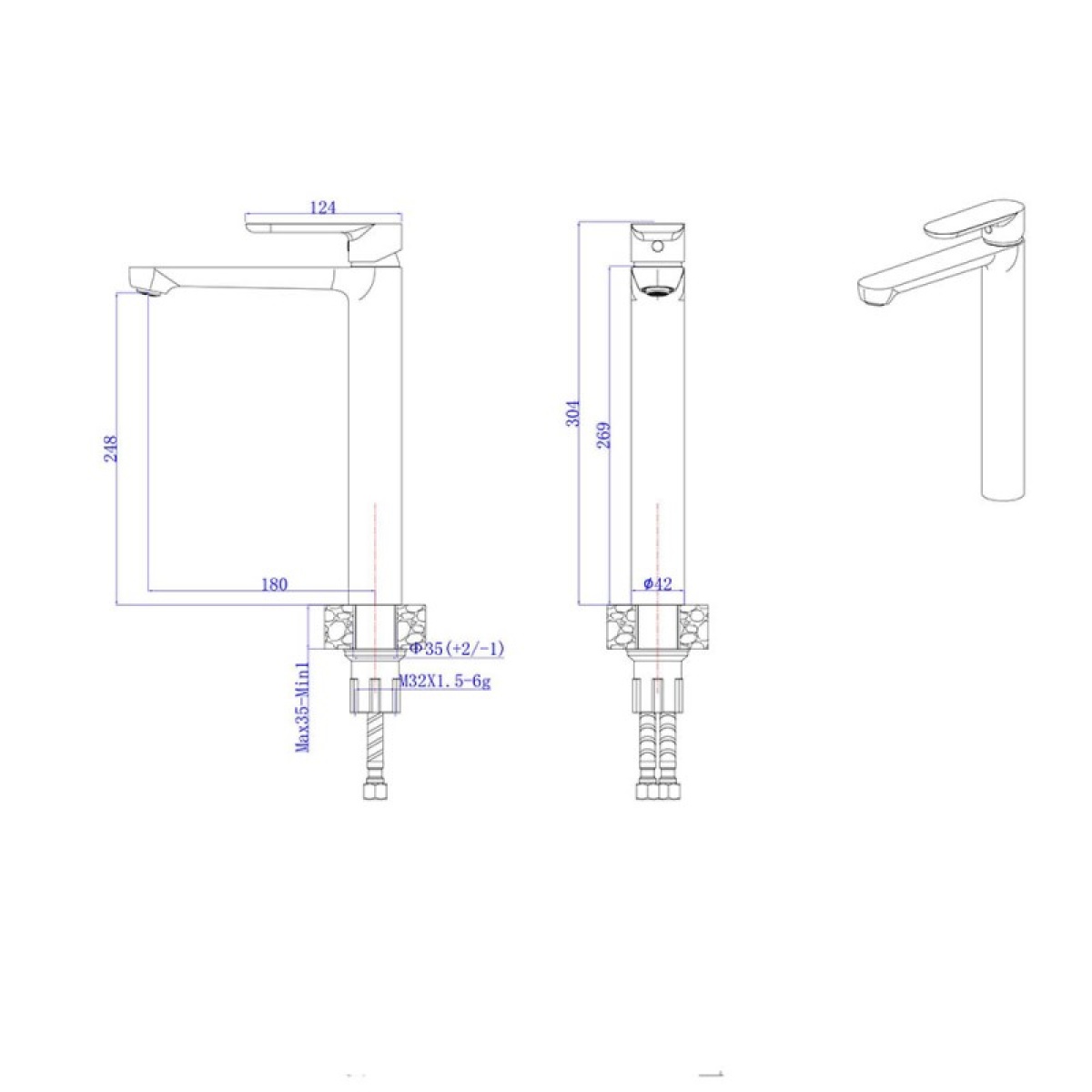 Μπαταρία κουζίνας Trento ICF 111321 BRUSH GOLD - Image 3